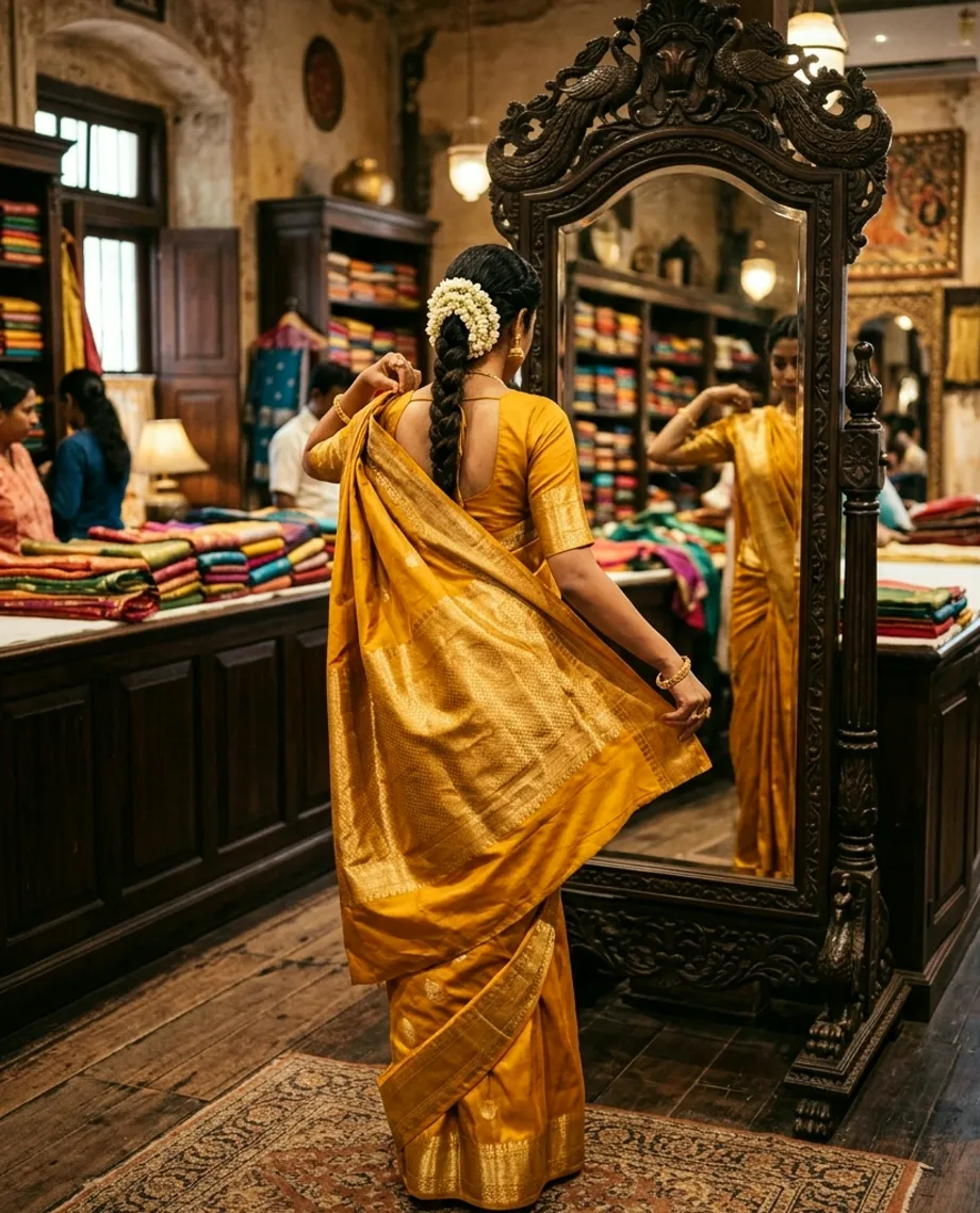 Casual silk at Pulimoottil Silks