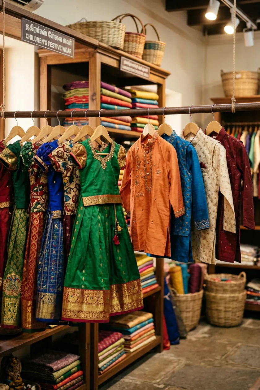 Curated silk collection at Pulimoottil Silks, Kottayam